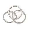 201 Stainless Steel Trinity Interlocking Ring Finger Rings FS-WG6776A-04-2