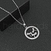 Stainless Steel Pendant Necklaces for Women DY6370-1-2