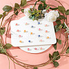 GOMAKERER 20Pcs 5 Colors Handmade Flower Charms KY-GO0001-01-4
