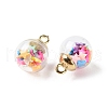 Glass Pendants FIND-Z083-01E-2