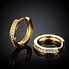 Fancy Style Ring Brass Cubic Zirconia Hoop Earrings EJEW-BB06805-G-2