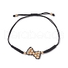 Brass & Nylon Thread Braided Bead Bracelets for Women BJEW-JB10751-02-1