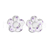 Transparent Printed Acrylic Beads OACR-H124-05A-06-1
