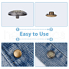 DICOSMETIC 20 Sets 10 Style Lion/Flower/Heart Alloy Decorative Rivets FIND-DC0005-20-4