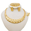 Rectangle Zinc Alloy Bracelets & Earrings & Necklaces & Rings Sets FS-WG46F47-03-1