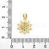 Brass Micro Pave Cubic Zirconia Pendants KK-U066-11G-3