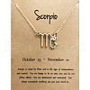 Alloy Crystal Rhinestone Constellation Pendant Necklaces for Women WG4ACA0-08-1
