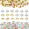 30Pcs Heart Acrylic Pendants PALLOY-FS00024-8