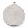 304 Stainless Steel Pendants STAS-O140-02P-I-2
