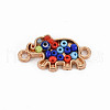 Alloy Enamel Links Connectors PALLOY-N153-38-RS-2