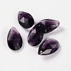 Faceted Teardrop Glass Pendants X-GLAA-O008-B18-1