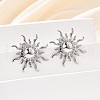 304 Stainless Steel Stud Earrings EJEW-D319-11P-3