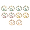 10Pcs 5 Colors Alloy Enamel Pendants ENAM-YW0002-67-1