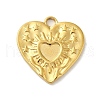 Ion Plating(IP) 304 Stainless Steel Pendants STAS-C104-10G-1
