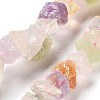 Raw Rough Natural Amethyst & Rose Quartz & Quartz Crystal & Citrine Beads Strands G-P528-A18-01-1