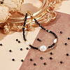 Olycraft 2 Strands Natural Black Spinel Beads Strands G-OC0005-44-5