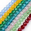 Transparent Glass Bead Strands GLAA-G013-8mm-M-1