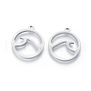 Non-Tarnish 201 Stainless Steel Pendants X-STAS-F231-066P-2