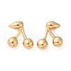 304 Stainless Steel Stud Earrings EJEW-S265-03G-C-4