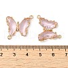 Brass Pave Faceted Glass Connector Charms X-FIND-Z020-04I-3
