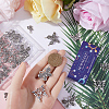 SUNNYCLUE 80Pcs 10 Styles Tibetan Style Alloy Charms TIBE-SC0001-94-3