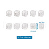 Transparent Acrylic Enamel Beads TACR-TA0001-14-8