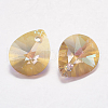 Faceted Glass Rhinestone Pendants RGLA-F053-A-223PS-2