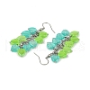 Heart Transparent Acrylic Dangle Earrings EJEW-JE06365-4