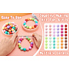  120Pcs 12 Colors Opaque Acrylic Beads MACR-TA0001-31-16