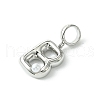 Rack Plating Brass with ABS Plastic Pearl European Dangle Charms KK-G501-02B-P-2