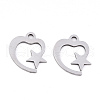 Non-Tarnish 201 Stainless Steel Charms STAS-S081-074-1