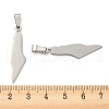 Non-Tarnish 304 Stainless Steel Pendants STAS-H184-12P-3