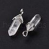 Natural Quartz Crystal Pendants G-K329-53P-4