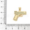 Brass Micro Pave Cubic Zirconia Pendants KK-U058-59A-G-3