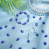  Handmade Evil Eye Lampwork Beads Strands LAMP-NB0001-47C-5