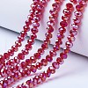 Electroplate Glass Beads Strands EGLA-A034-T8mm-B07-1