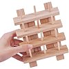 12 Spools Solid Wood Sewing Embroidery Thread Stand ODIS-PH0001-04-3