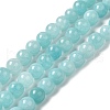 Natural Dyed White Jade Beads Strands G-M402-C03-11-2