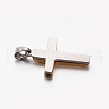 Men's Jewelry 201 Stainless Steel Cross Pendants STAS-F010-44G-3