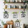 Wooden Pendant Decoration HJEW-WH0074-024-4