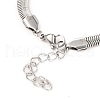 Tarnish Resistant Unisex 304 Stainless Steel Herringbone Chain Bracelets BJEW-H541-01A-P-2