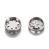 304 Stainless Steel Diffuser Locket Aromatherapy Essential Oil AJEW-N025-07P-3