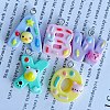 Opaque Resin Pendants CRES-D307-04P-1