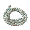 Natural Amazonite Beads Strands G-P575-C12-6mm-3