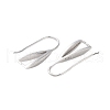 Rhomdium Plated 925 Sterling Silver Earring Hooks STER-NH0001-71B-P-2