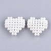 Handmade ABS Plastic Imitation Pearl Woven Beads X-FIND-T039-17-2