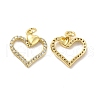 Brass Micro Pave Cubic Zirconia Pendants KK-E068-VB131-1