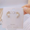Alloy Rhinestone Stud Earrings FS-WGE0AD6-55-1
