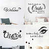 PVC Quotes Wall Sticker DIY-WH0200-092-6