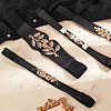 AHADERMAKER 4Pcs 4 Style Imitation Leather Elastic Chain Belt AJEW-GA0006-22B-4